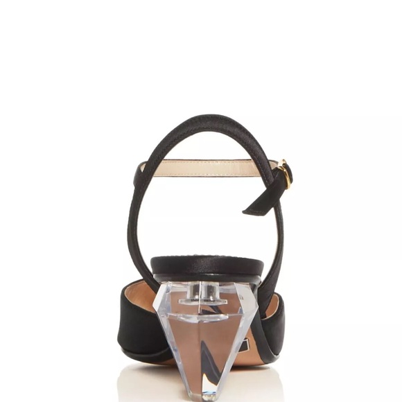 NIB MARC JACOBS Womens Black The Slingback Toe Sculpted Heel Leather Pumps 36 - Picture 10 of 12